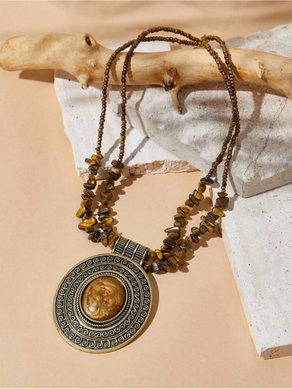 Boho  style statement Necklace - Picture 2 of 3